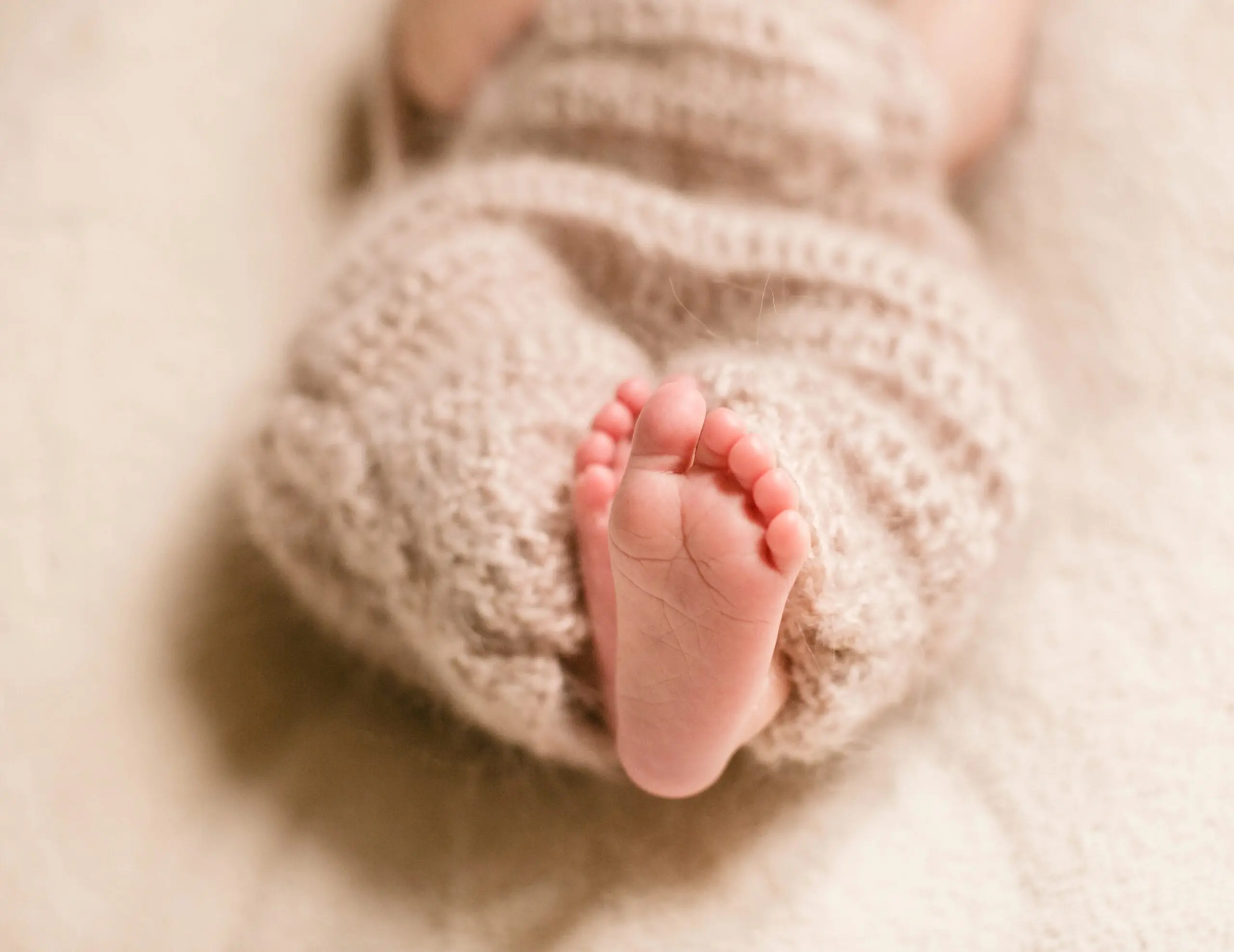 Feet of a baby