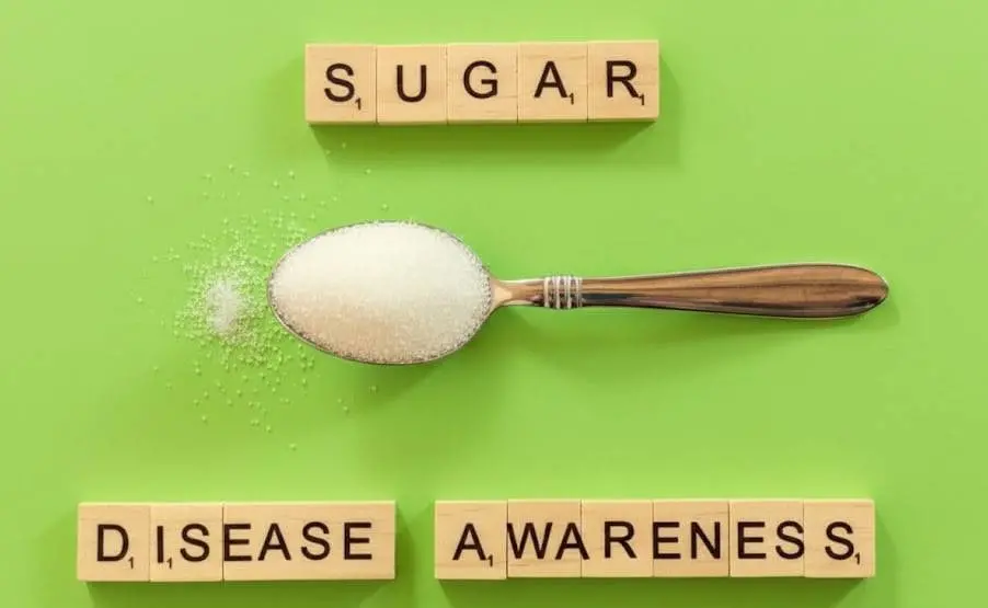 Sugar on a spoon