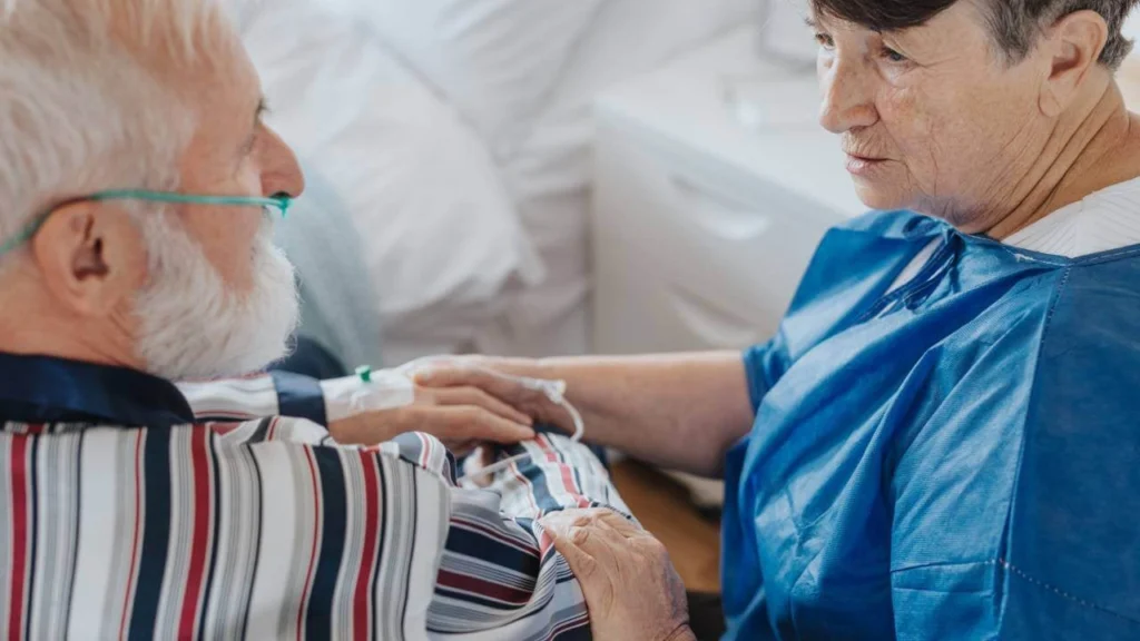 Patient and doctor discussing