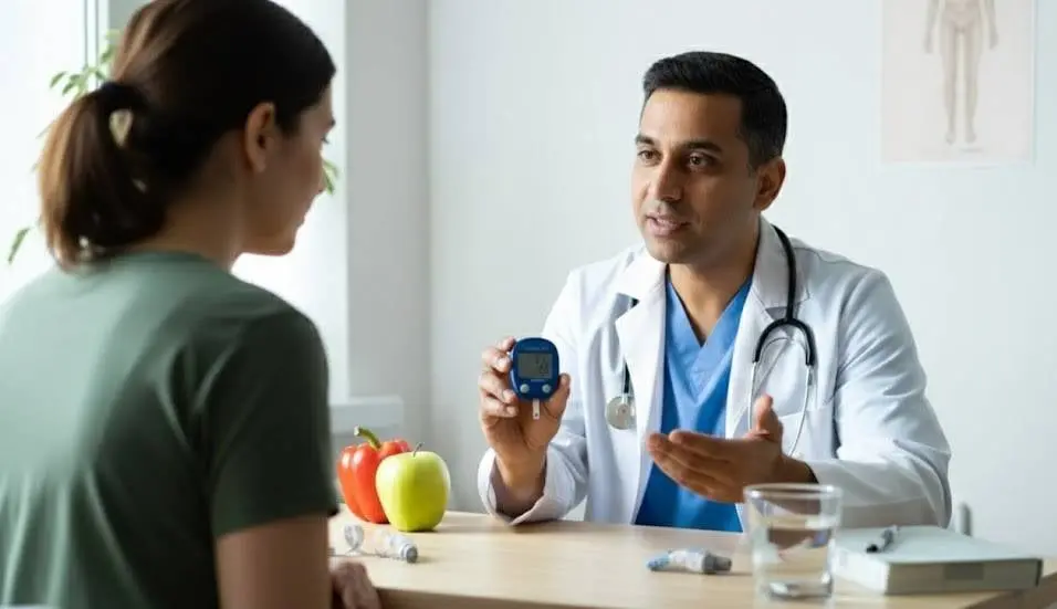 Doctor discussing with patient