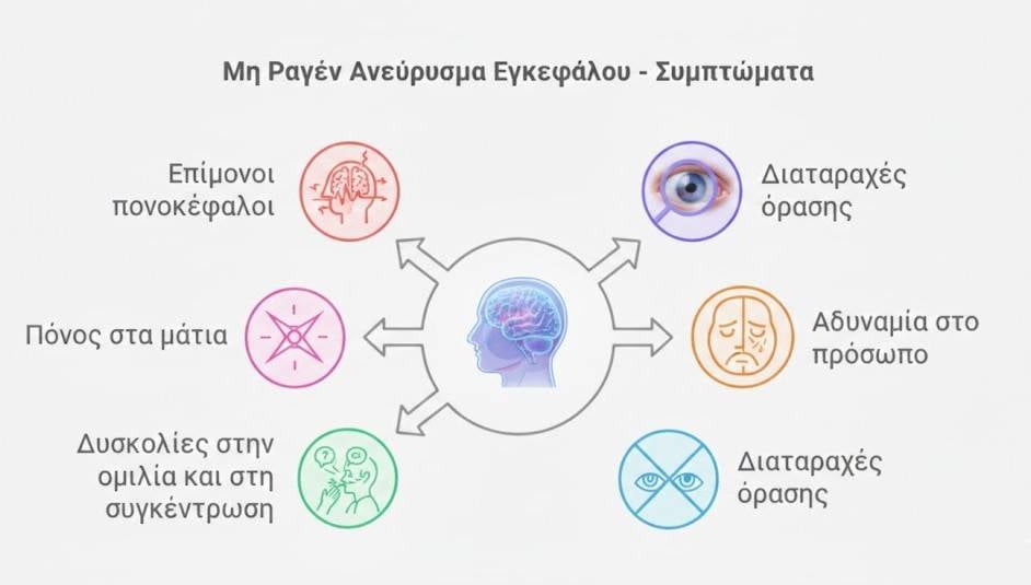 Symptoms of unruptured cerebral aneurysm